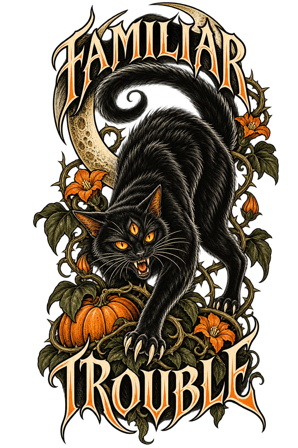 Familiar Trouble original tattoo artwork from the Tattoo Media Network shop